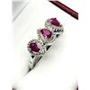 Image 4 : STERLING SILVER NATURAL ENHANCED RUBY (1CT) RING, SIZE 9, W/A $460.00. RUBY I THE BIRTHSTONE FOR JUL