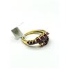 Image 4 : GOLD PLATED STERLING NATURAL ENHANCED RUBY (1.45CT), NATURAL PINK TOURMALINE (0.65CT) AND NATURAL WH