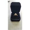 Image 1 : NEW 18K GOLD PLATED 1.0CT SIMULATED DIAMOND (CZ) LUXURY HALO RING, SIZE 7