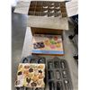 Image 1 : CASE OF WINE GLASSES AND ZOO FREINDS BAKING SHEETS AND OTHER