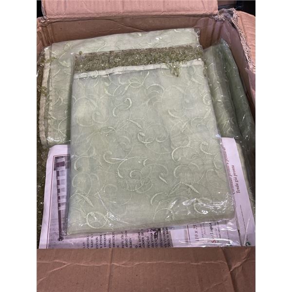 NEW CASE OF LACE CURTAIN PANELS