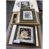 Image 1 : LOT OF FRAMED VINTAGE PRINTS AND 1 CANVAS PRINT