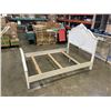 Image 2 : WHITE DOUBLE SIZE ORNATE BEDFRAME