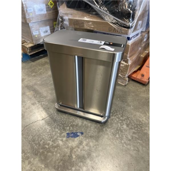 SIMPLE HUNMAN STIANLESS 58L DUAL TRASH CAN