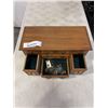 Image 2 : WOOD JEWELLERY CASE W/ CONTENTS