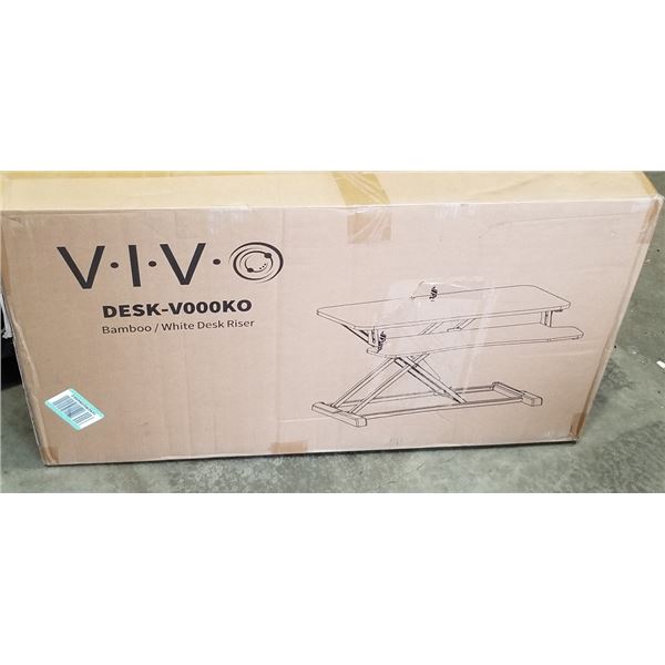 VIVO BAMBOO / WHITE DESK RISER