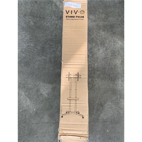 VIVO BLACK LARGE MOBILE TV CART