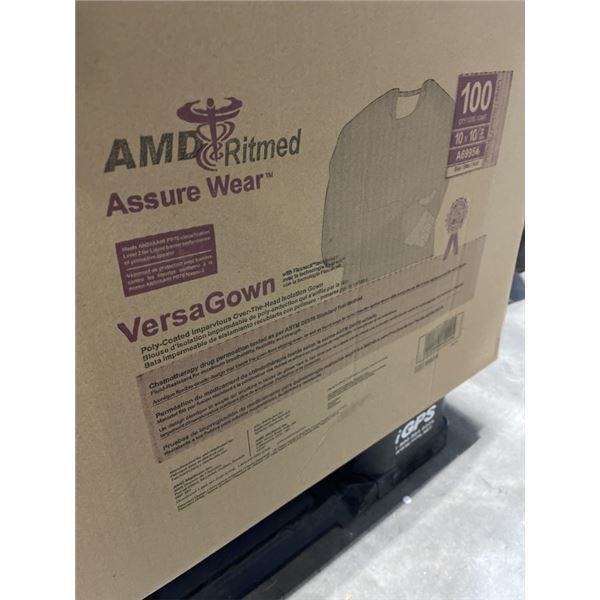NEW CASE OF 100 SAFETY GOWNS