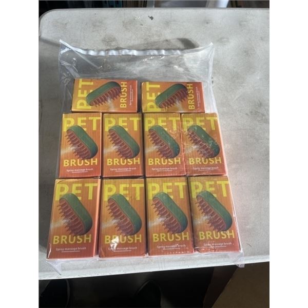 10 NEW PET SPRAY BRUSHES