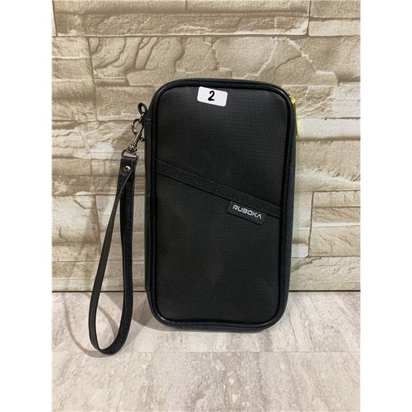 RUBOKA Fireprrof Passport Wallet with RFID Blocking