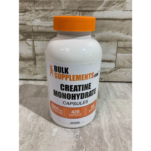 Bulk Supplements Creatine Monohydrate Capsules 5000mg Per Servinf 429 Capsules 60 Servingds