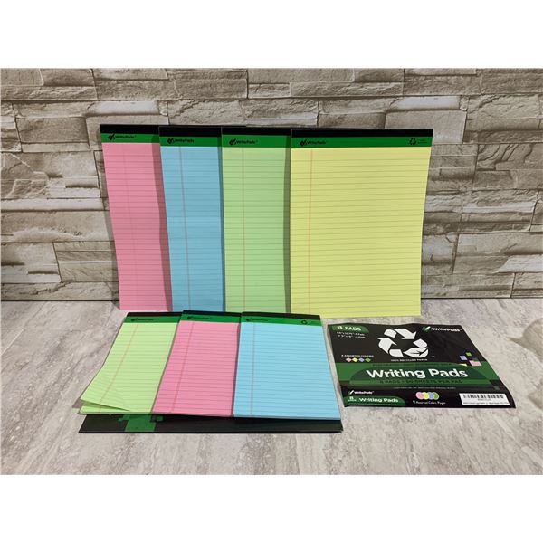 Lot of 4 Writepads 4 Pads -8.5" x 11.75" and 3 Pads 5" x 8" 50 Sheets Per Pad