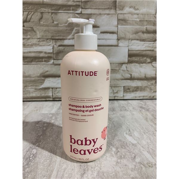 Attitude Baby Leaves Unscented Shampoo & Body Wash - 473ML