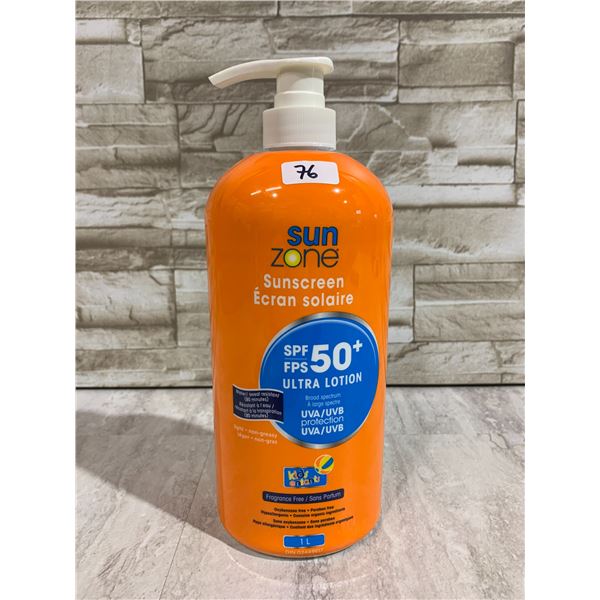 Sun Zone Sunscreen - SPF 50+ Fragrance Free - 1L