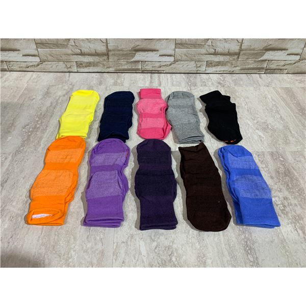 10 Pack of Women's Anti Slip Yoga Grip Socks