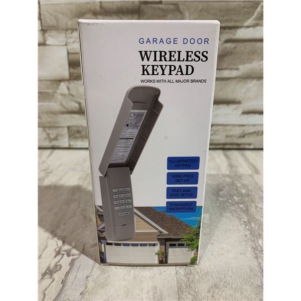Illuminated Wireless Garage Door Keypad