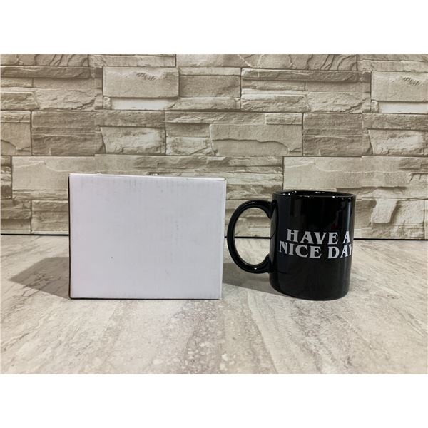 Black Ceramic Have A Nice Day Mug