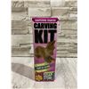 Image 1 : Soapstone Starter Carving Kit - Natural - Soft to Carve - Soap Stone Block