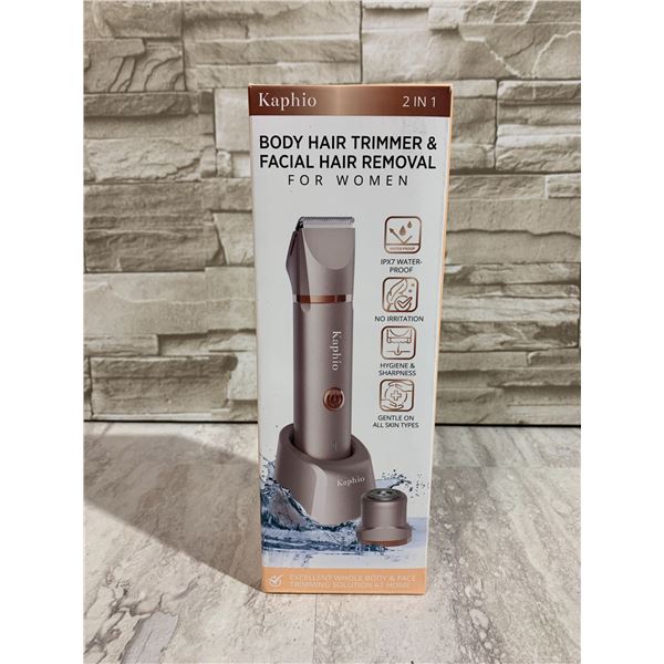 Kaphio 2 in 1 Body Hair Trimmer & Facial Hair Removal For Women