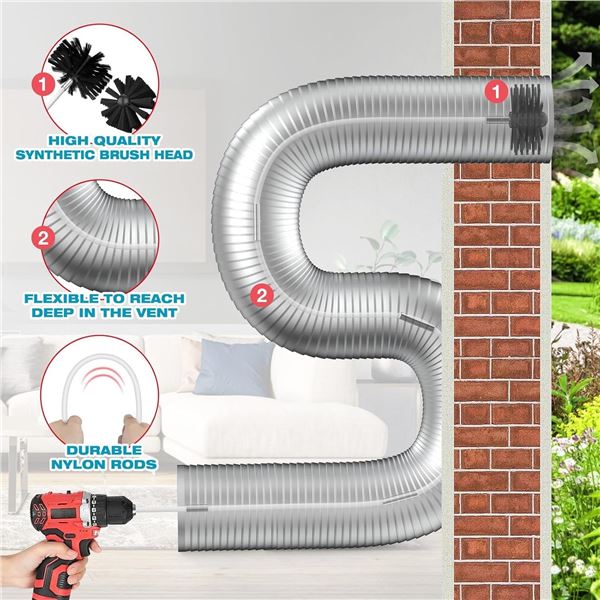 Dryer Cleaning Brush Kit