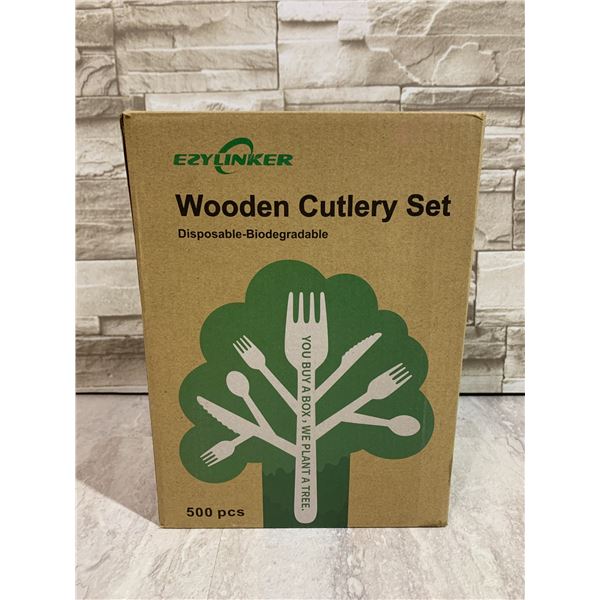 Disposable Biodegradable Wooden Cutlery Set
