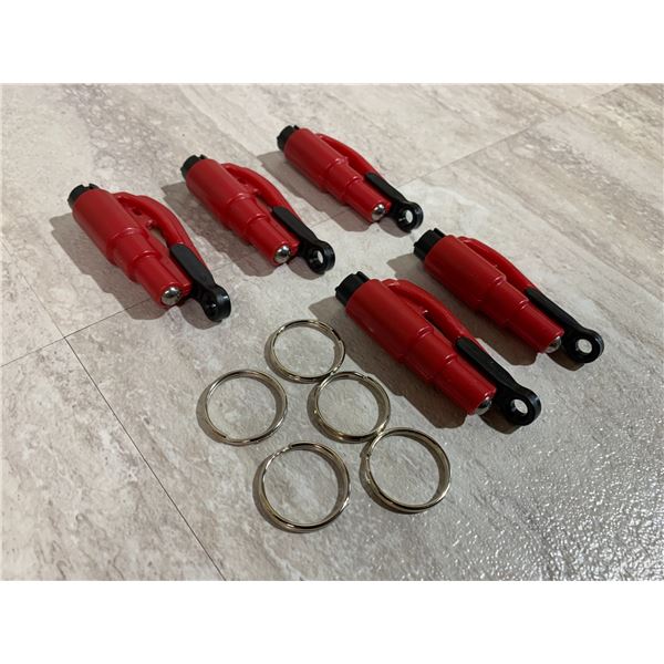 5 Pcs Mini Safety Hammer - Seatbelt Cutter