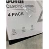 Image 7 : XTAuto 4 Pack of Solar Camping Lanterns