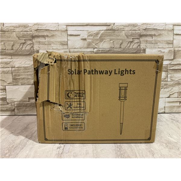 8 Pack of Solar Pathway Lights