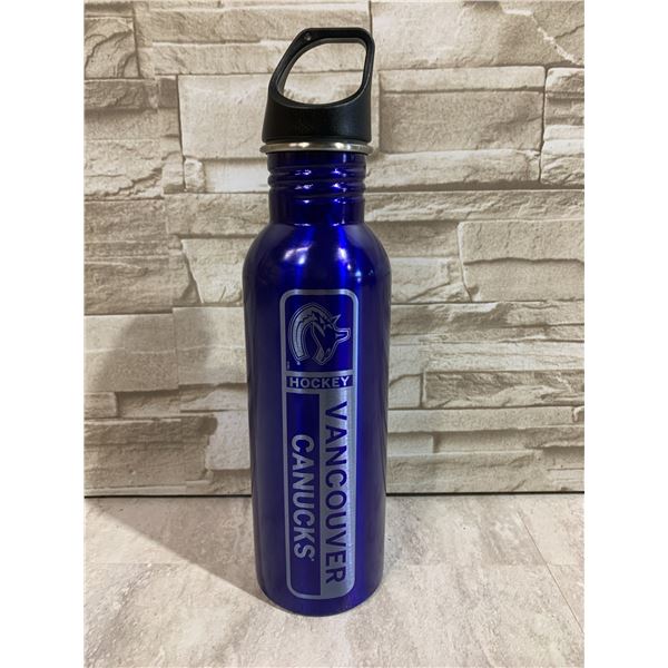 Stainless Steel Vancouver Canucks Water Bottle w Lid