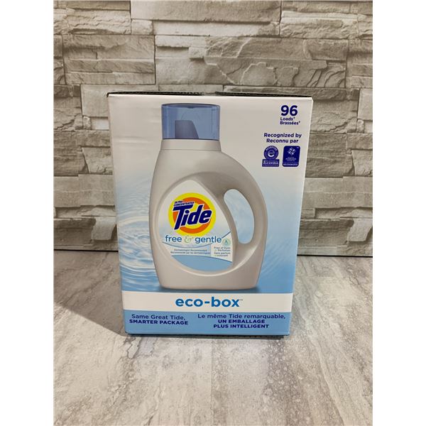 Tide Free & Gentle Eco Box 96 Loads 3.1L