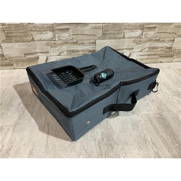 Portable Cat Litter Box Hotel Stays And Road Trips Grey