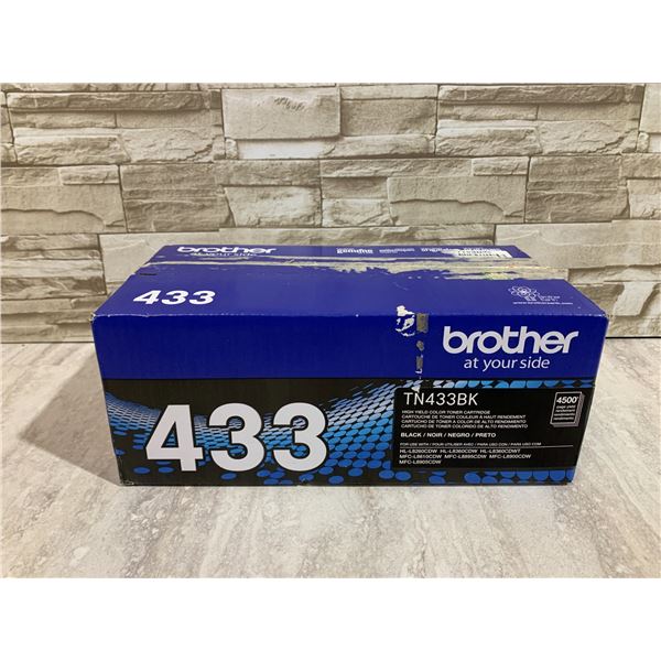 Brother 433 Colour Toner Cartridge TN433BK Black 4500 Page Yield