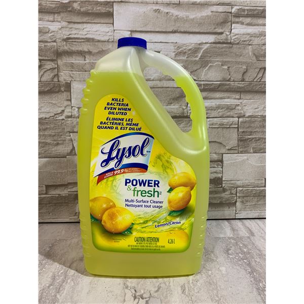 Lysol Power & Fresh Multi-Surface Cleaner - Lemon Scent - 4.26L