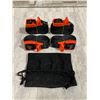 Image 1 : 4 Pack - Kayak and Sup Tie Down Strap - Padded Cam Lock Buckle With Carry Bag