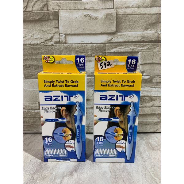 Lot of 2 Packs - Easy Ear Wax Removal Tool - 16 Tips Each Pack