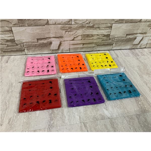 6 Pcs Multi Color Head Wrap - Seamless Scarf