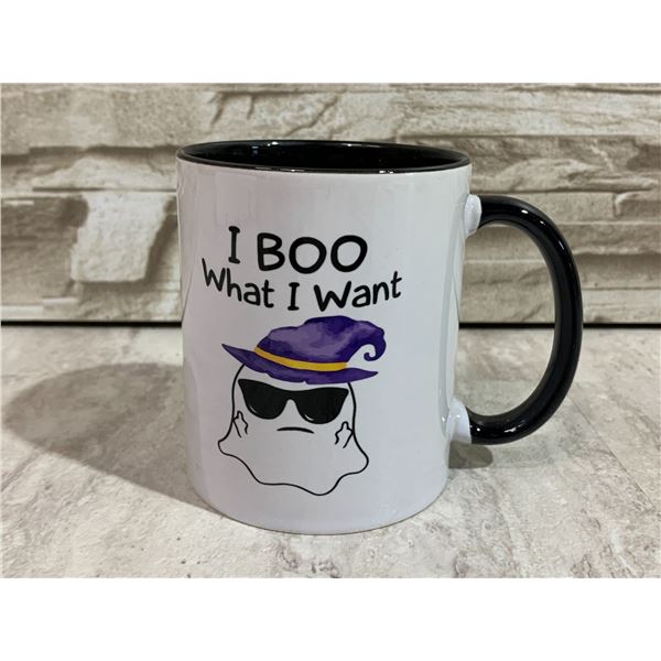 Ceramic Halloween Mug - I Boo What I Want!