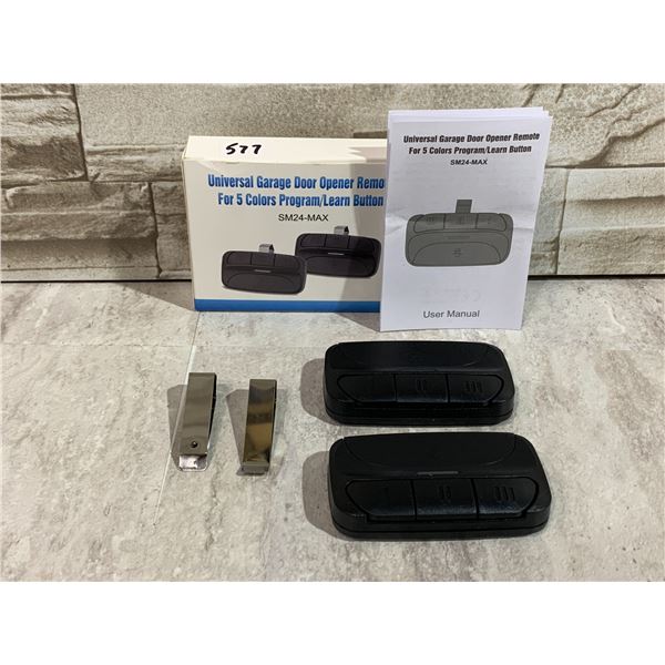 2 Pack of Universal 3 Button Garage Door Opener Remotes