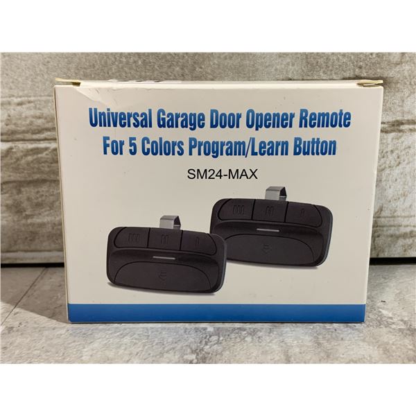 2 Pack of Universal 3 Button Garage Door Opener Remotes