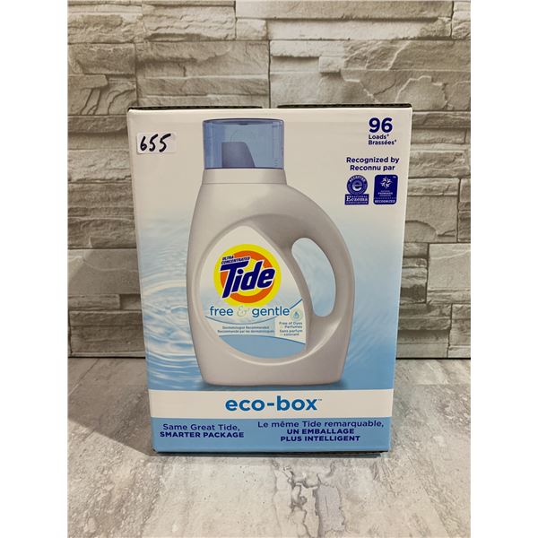 Tide Free & Gentle Eco Box 96 Loads 3.1L