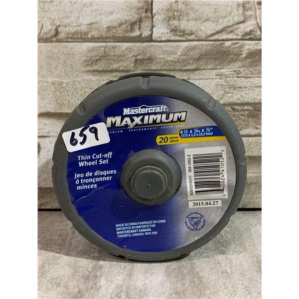 Mastercraft Maximum Thin Cut-Off Wheel Set - Masonry & Metal Discs