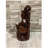 Image 4 : Hand-Carved Chinese Hardwood Sculpture Guanyin Dragon Statue