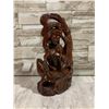 Image 5 : Hand-Carved Chinese Hardwood Sculpture Guanyin Dragon Statue