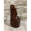 Image 6 : Hand-Carved Chinese Hardwood Sculpture Guanyin Dragon Statue