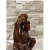 Image 9 : Hand-Carved Chinese Hardwood Sculpture Guanyin Dragon Statue