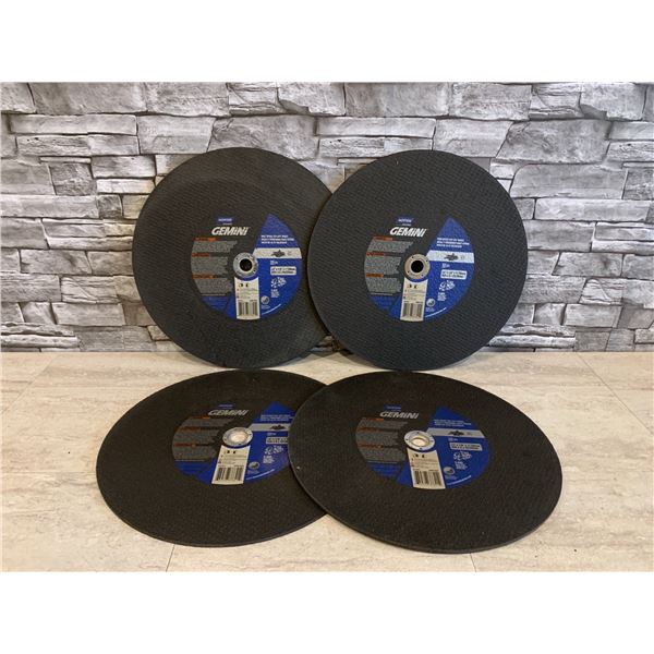 Lot of 4 14 inch High Speed Cut-Off Wheels