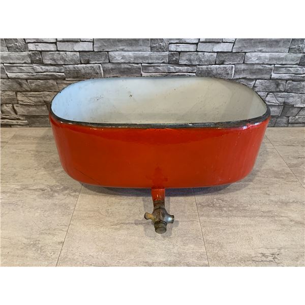 Old Porcelain Enamel Basin - Foot Bath or Parts Washer!?