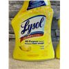 Image 2 : Lot of 2 Lysol All Purpose CleanerLemon 650ml Per Bottle