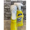 Image 5 : Lot of 2 Lysol All Purpose CleanerLemon 650ml Per Bottle