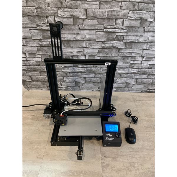 Creality Ender 3 - 3D Printer - Turns On/ Untested As-Is